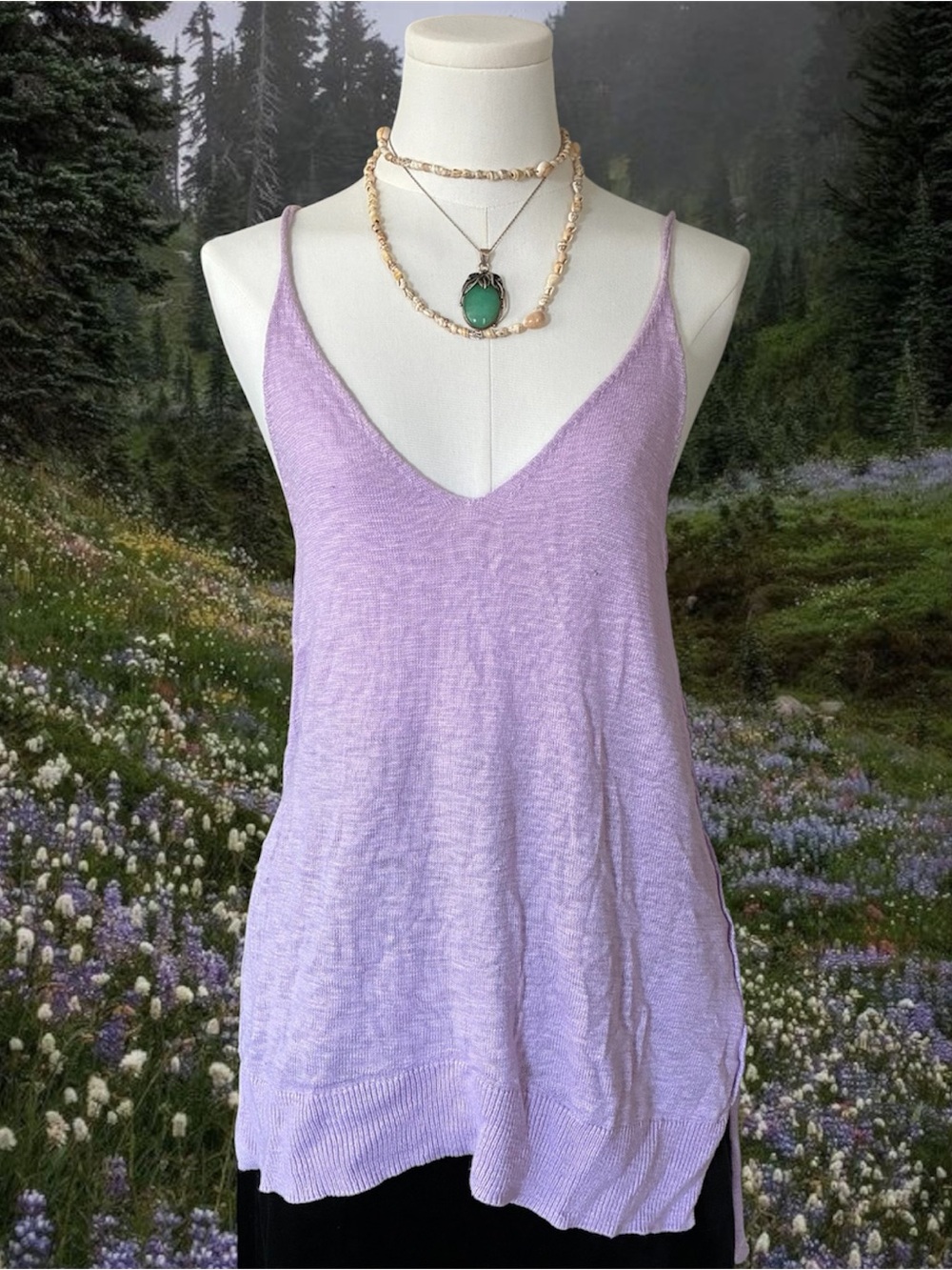 Free People tank in soft lavender
